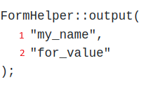 Output element function call